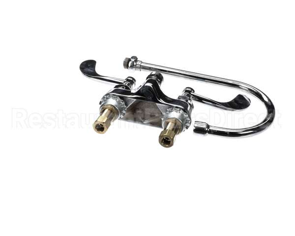 B-0892-LF12-CR4 T&S Brass 4 Centerset Faucet Ceramas 4 Wristact