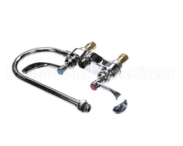 B-0892-LF12-CR4 T&S Brass 4 Centerset Faucet Ceramas 4 Wristact