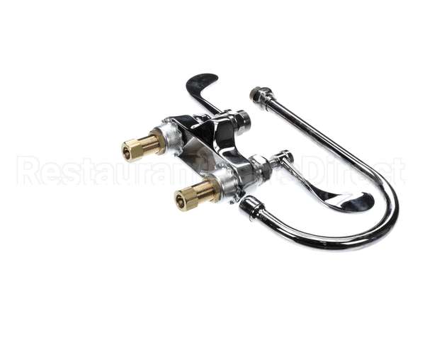 B-0892-LF12-CR4 T&S Brass 4 Centerset Faucet Ceramas 4 Wristact