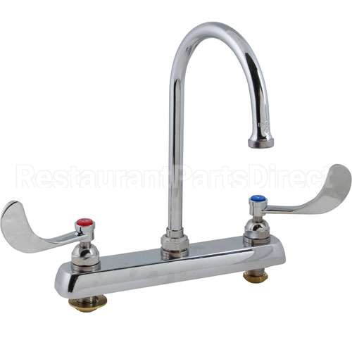 B1142-04 Compatible TS Brass Faucet, 8"Dk, Gsnk, Wrstbldhandle
