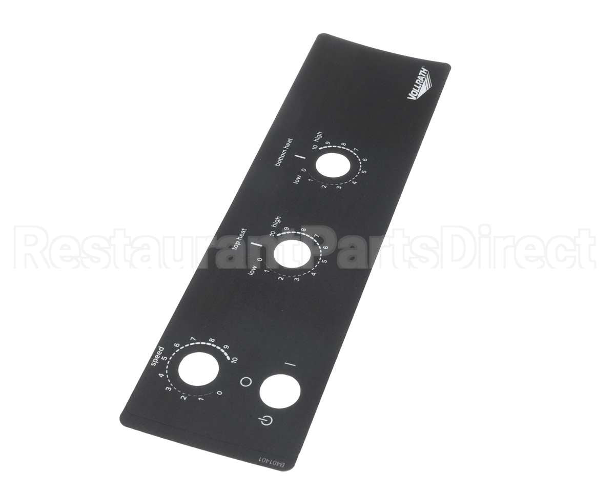 B401401 Vollrath Label, Control Ct4