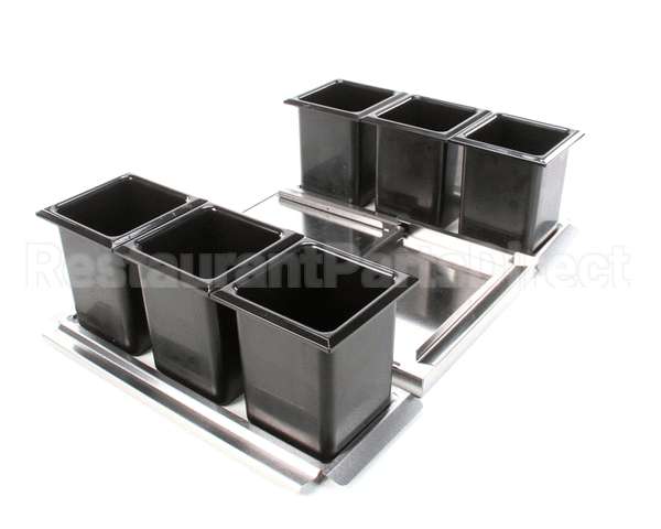 BW6-24R Perlick Ice Chest Bottle Wells, 6, Ts
