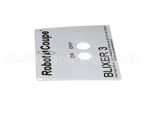 BX3012 Robot Coupe Data Plate (Bx3)