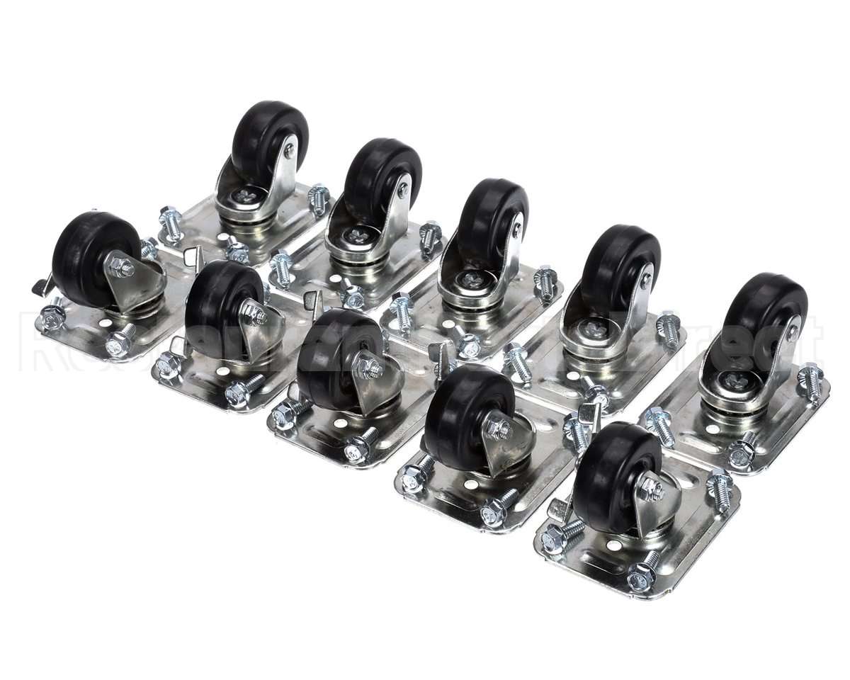 C-10X2 Glastender Caster, 2-1/2" H, Set Of Ten
