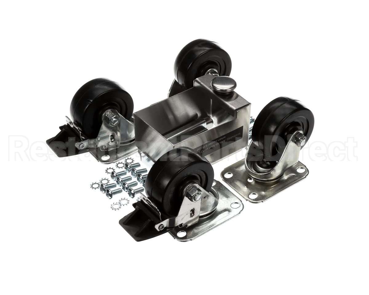 C-4X4-S Glastender Caster, 3-3/4" H, Set Of Four, Side Serv