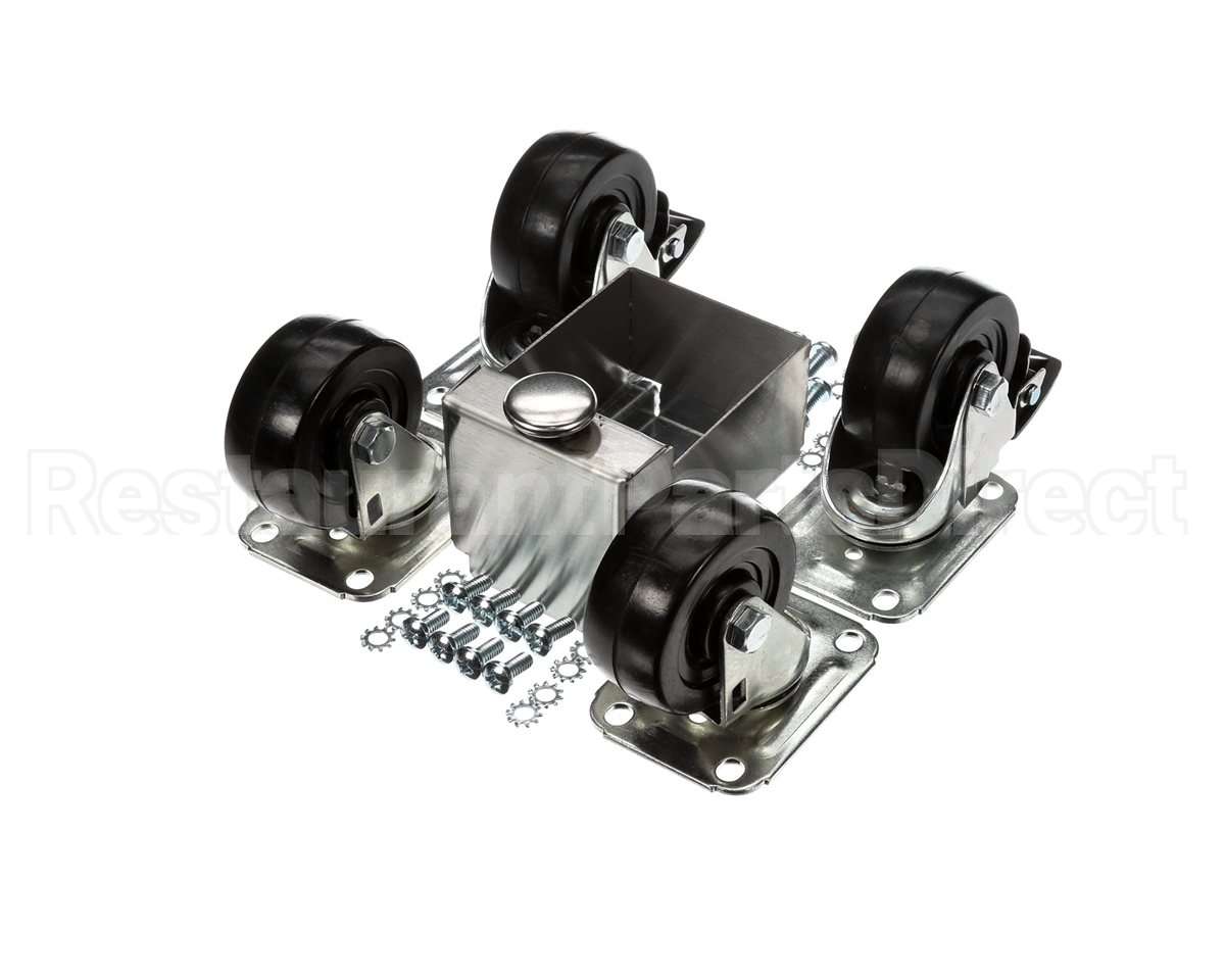 C-4X4-S Glastender Caster, 3-3/4" H, Set Of Four, Side Serv