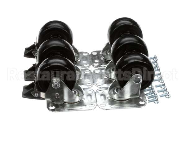 C-6X4 Glastender Caster, 3-3/4" H, Set Of Six