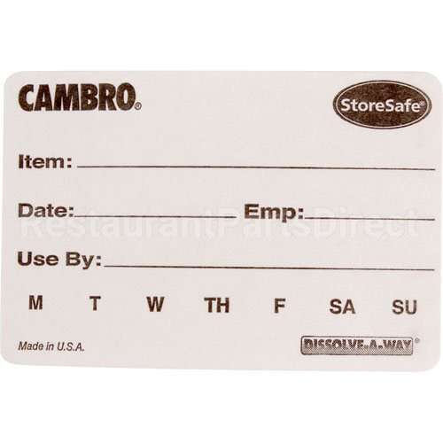 CAM23SL Compatible Cambro Labels, Food Rotation, 100
