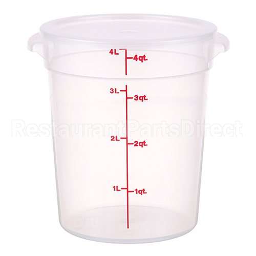 CAMRFS4PPSW3190 Compatible Cambro 4 Quart Round Translucent