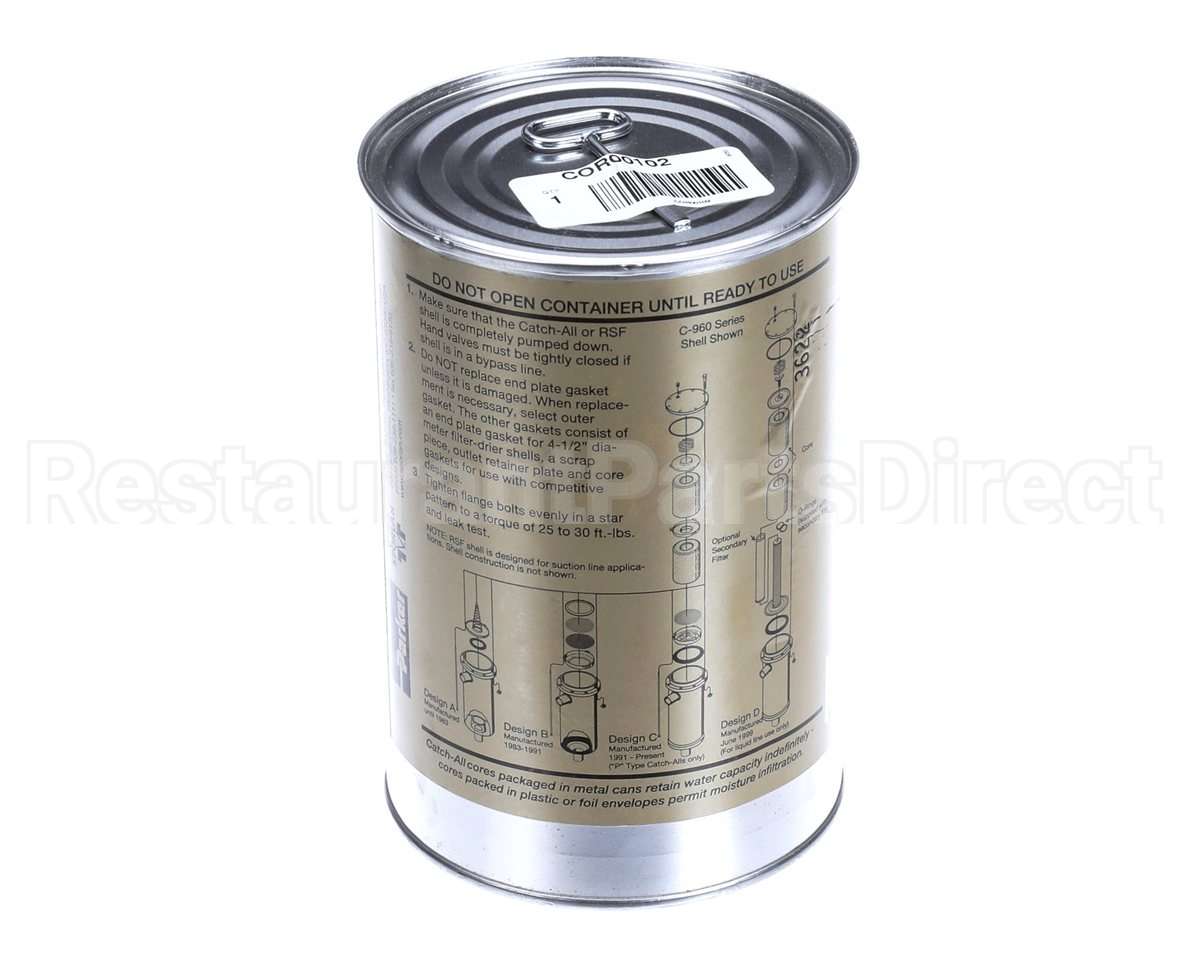 COR00102 Trane Core; High Water Capacity, For Poe Lubri