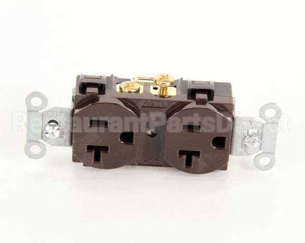 CR20 Hubbell Lighting Duplex Receptacle Brown