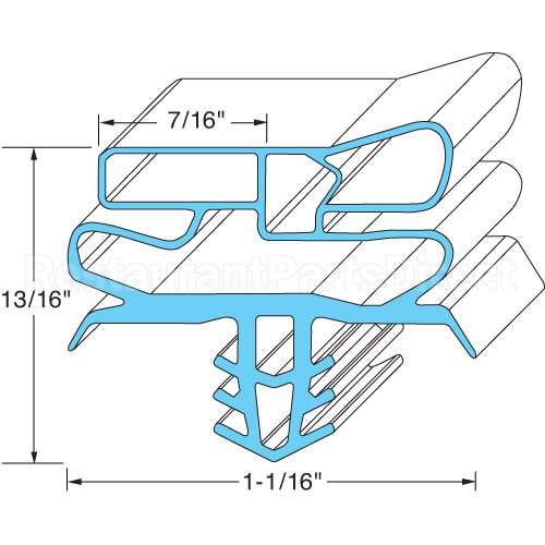 DEL1701289 Compatible Midwest Appliance Parts Gasket, Door