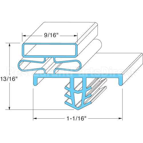 DEL1701319 Compatible Delfield Door Gasket