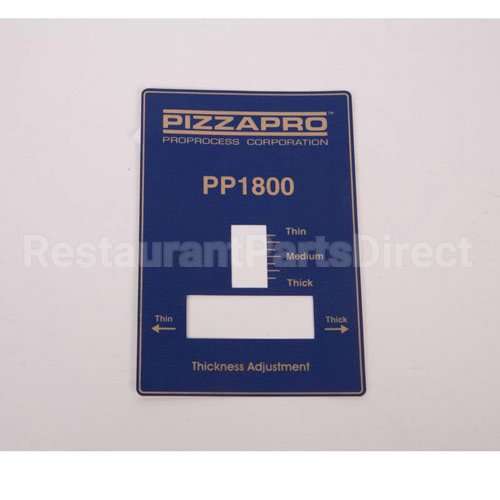DPROPROPP180010 Compatible Doughpro Pp180 Thickness Adj Overlay