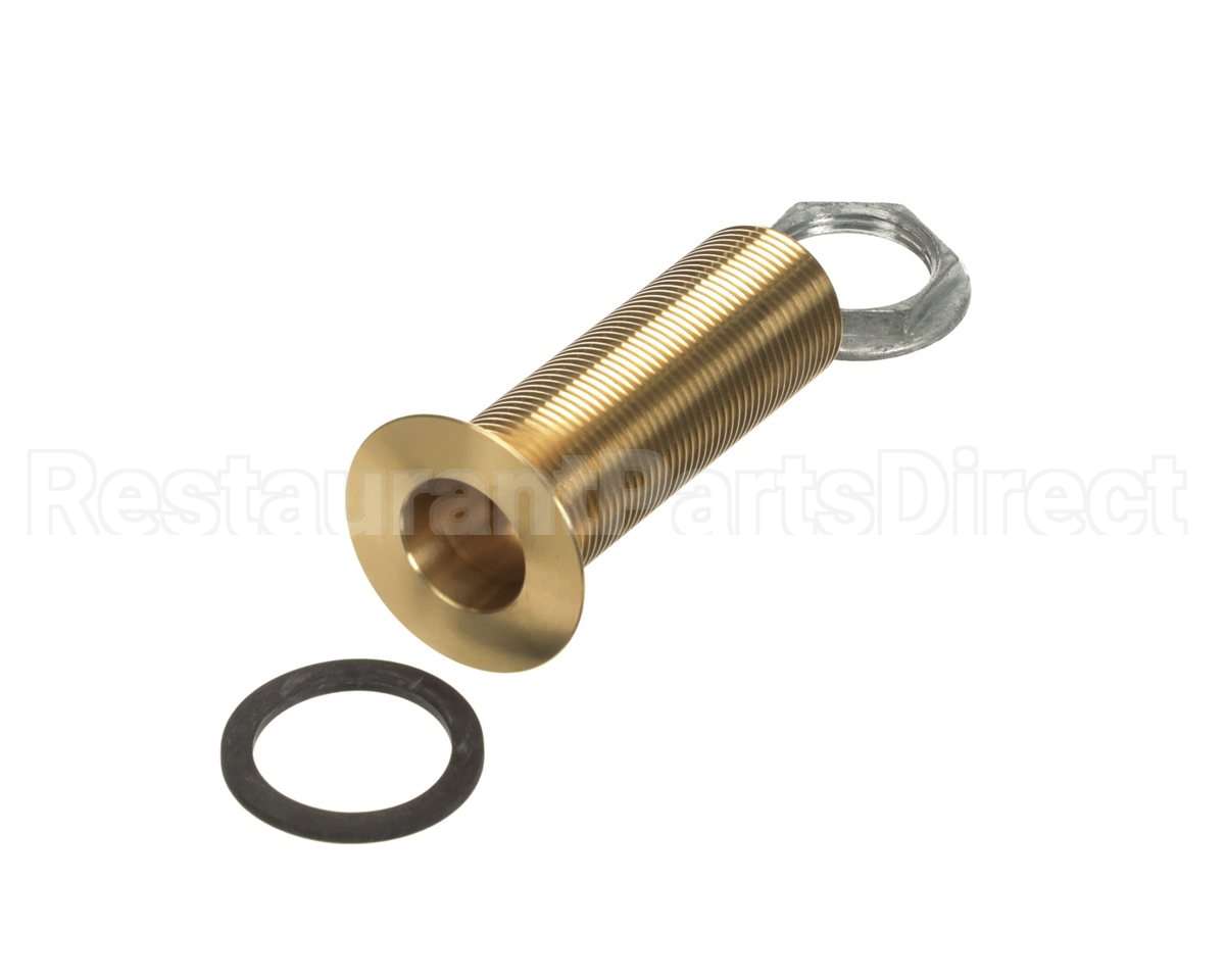 DR-37785 Alto Shaam Drain Brass W/Fl Lcknut 1"