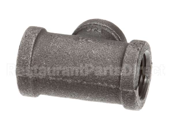 FT0538 Bki Tee, 1/2 X 1/2 X 3/8, Black
