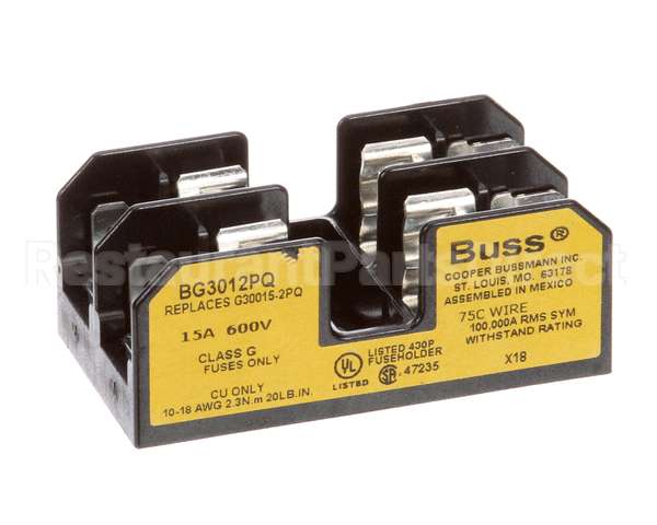 FU-3772 Compatible Alto Shaam Fuseholder, Dual, 15A, Clas S Gholds 2 Fuses