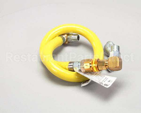 HG-4E-48S T&S Brass Gas Hose W/Quick Disconnect, 1 Npt, 48 L