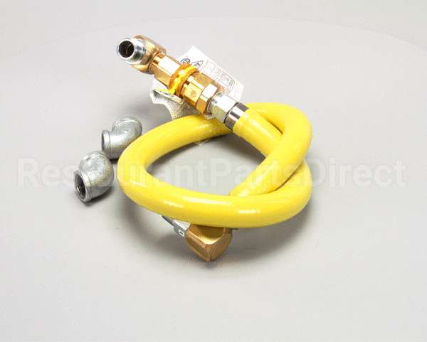 HG-4E-48S T&S Brass Gas Hose W/Quick Disconnect, 1 Npt, 48 L