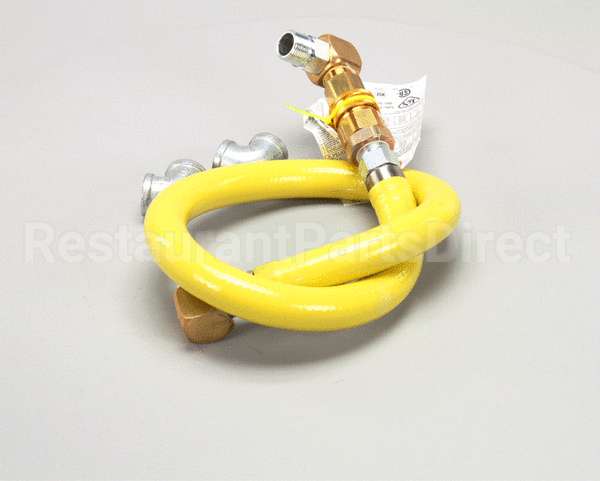 HG-4E-48S T&S Brass Gas Hose W/Quick Disconnect, 1 Npt, 48 L