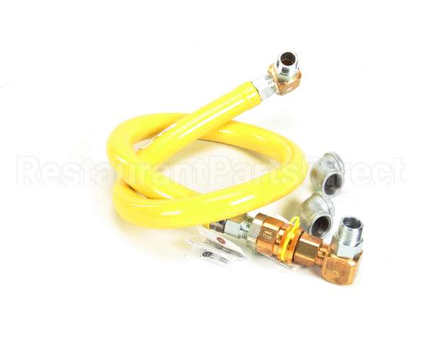 HG-4E-60S T&S Brass Gas Hose W/ Quick-Disconnect, 1 Npt, 60