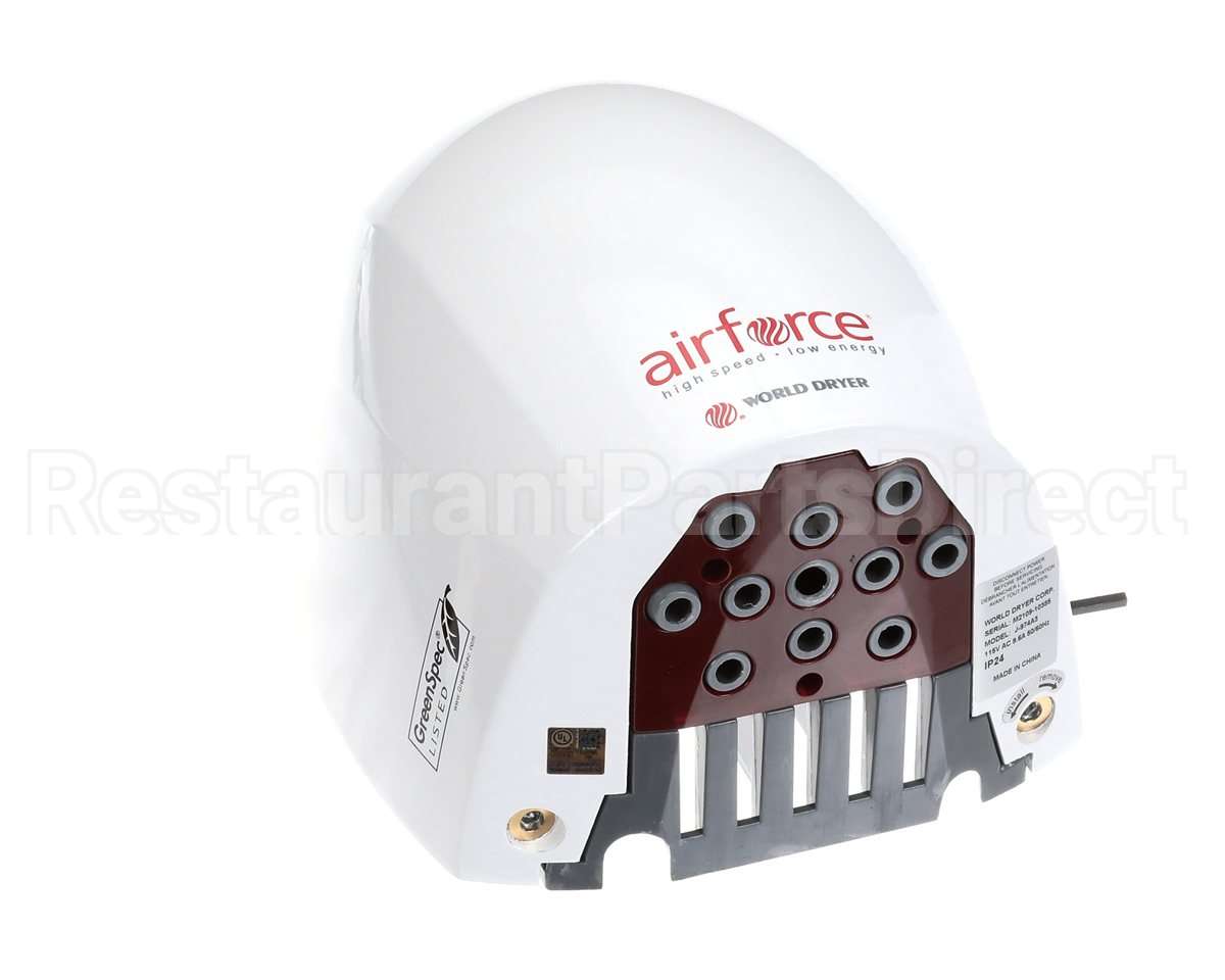 J-974A3 World Dryer Airforce, 115V 9.6A White Nr3