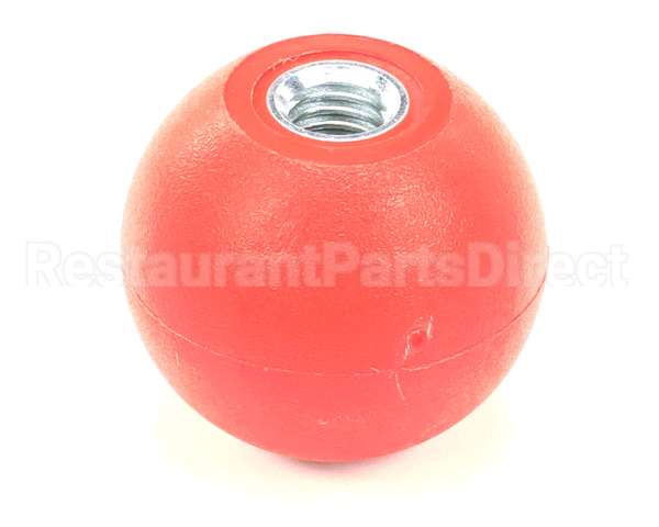 K0203 Bki Knob, Red, Spherical, 1.88 Dia., .500-13