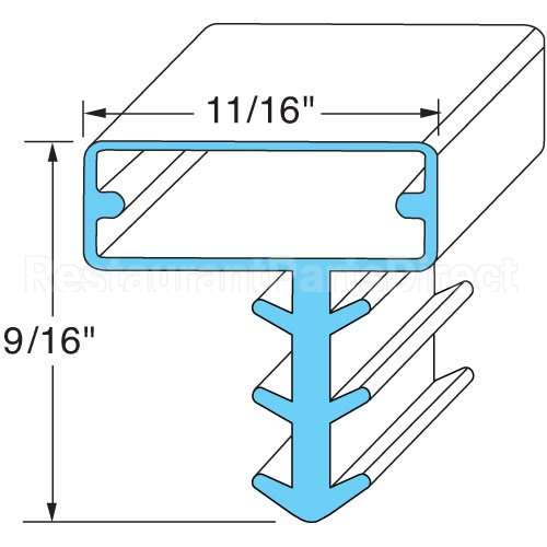 KOL25567-1075 Compatible Midwest Appliance Parts Door Gasket - 36-1/4" X 79"
