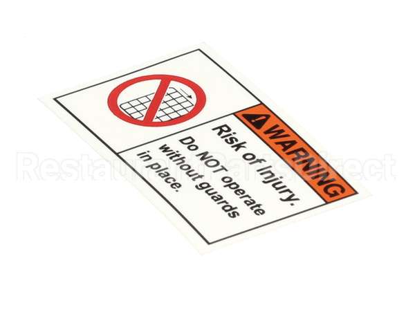 L316 Edlund Label, Warning, 1.25 X 2.5 (Vm