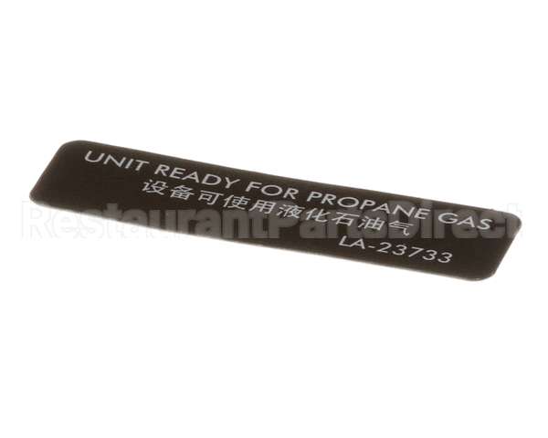 LA-23733 Alto Shaam Labels,Ready Propane Gas,Esg