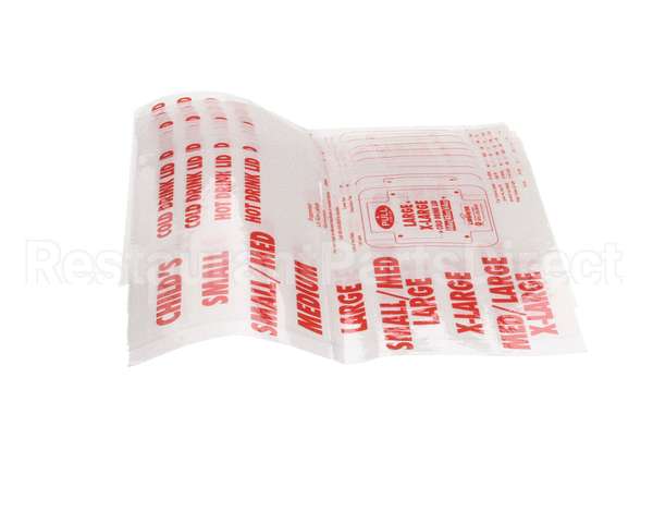 LBL900 Vollrath 10 Ea Lidsaver Size Labels