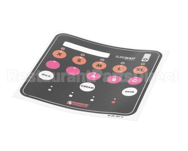 M-06-581-6-SP Sure Shot-Ac Dispensing Front Decal