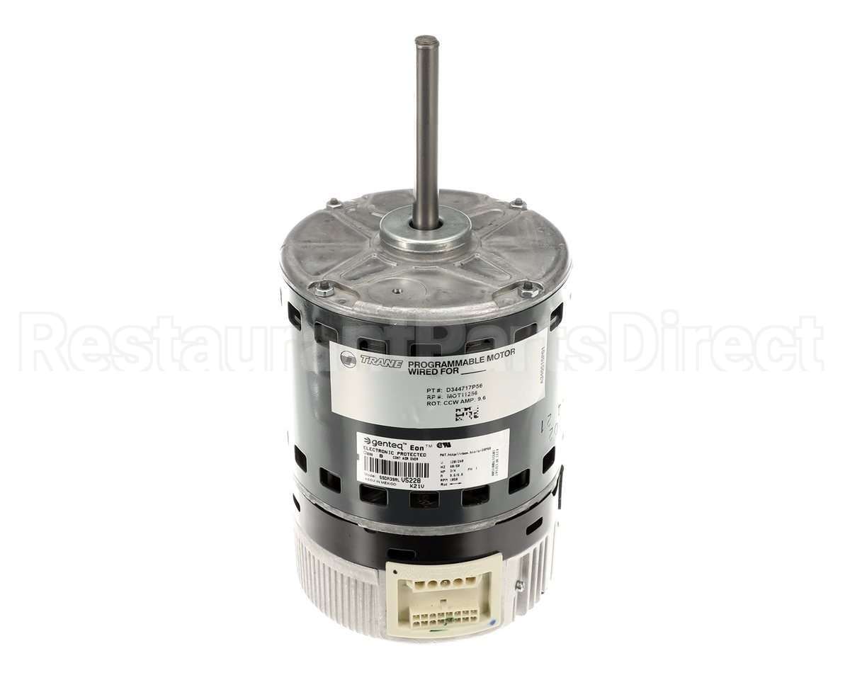 MOT11256 Trane Motor; Variable Speed, 3/4 Hp, 115/60/1,