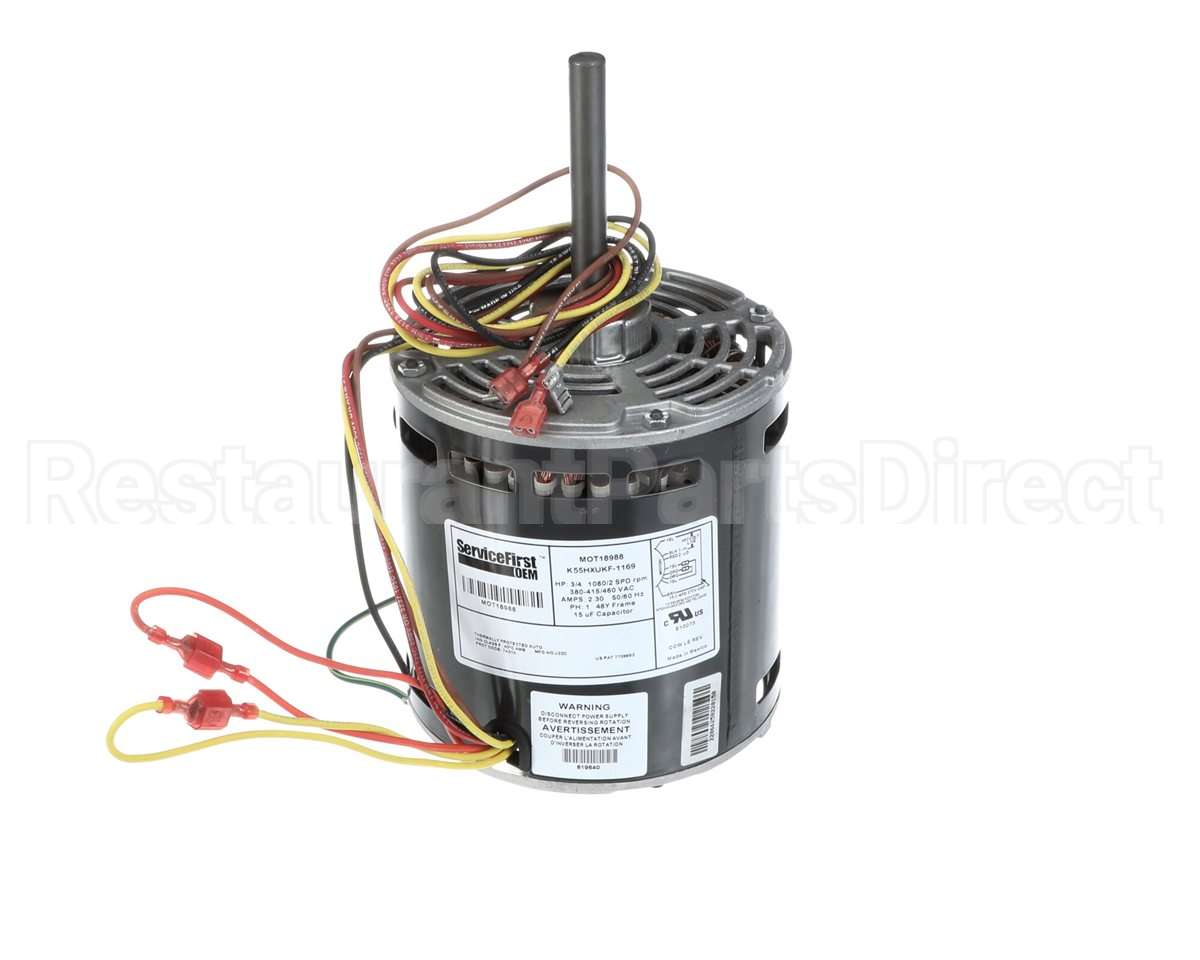 MOT18988 Trane Motor 3/4Hp 380-415/460V 1080Rpm 2 Speed