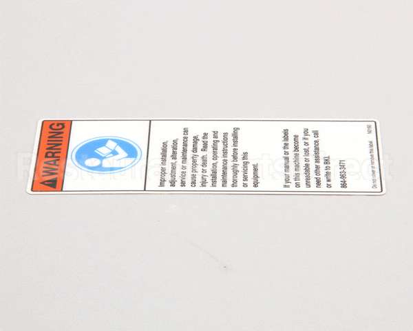 N0160 Bki Decal, Before Using This Machi