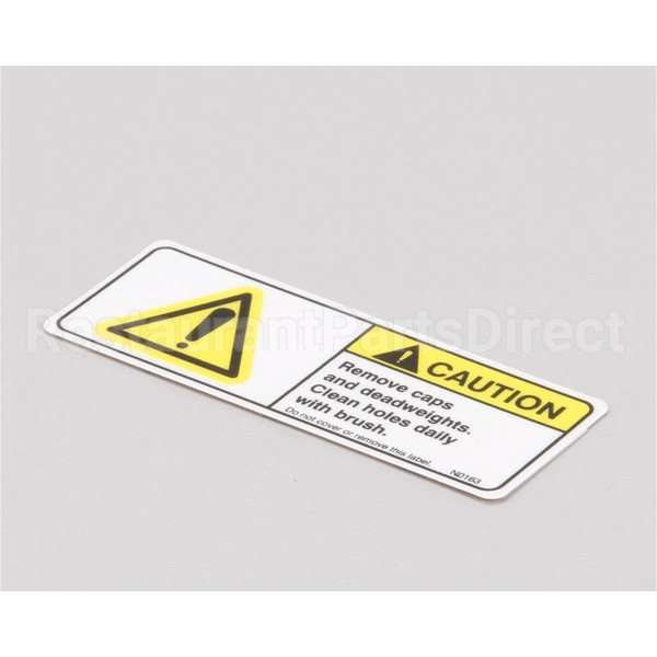 N0163 Compatible BKI Decal, Remove Caps, Clean