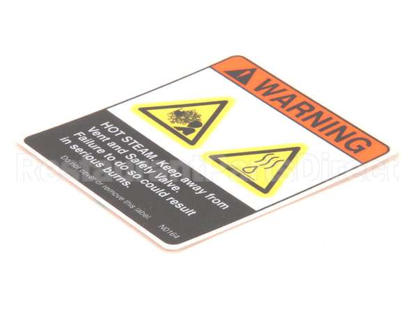 N0164 Bki Decal, Hot Steam Safety Valve