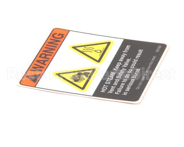 N0164 Bki Decal, Hot Steam Safety Valve
