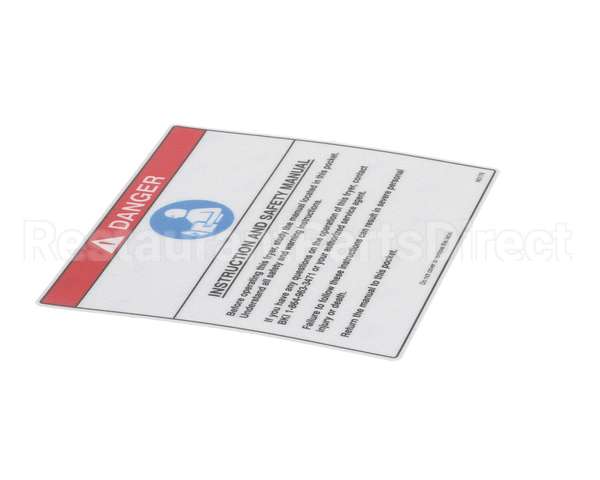 N0176 Bki Decal, Instr Safety Manual