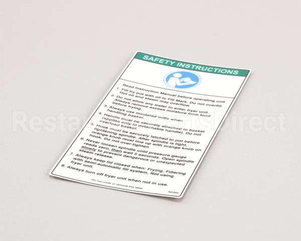 N0345 Bki Decal, Hook Lid Instructions