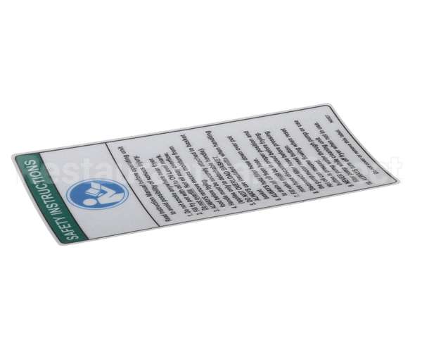 N0527 Bki Decal, Safety Instructions, Fryers