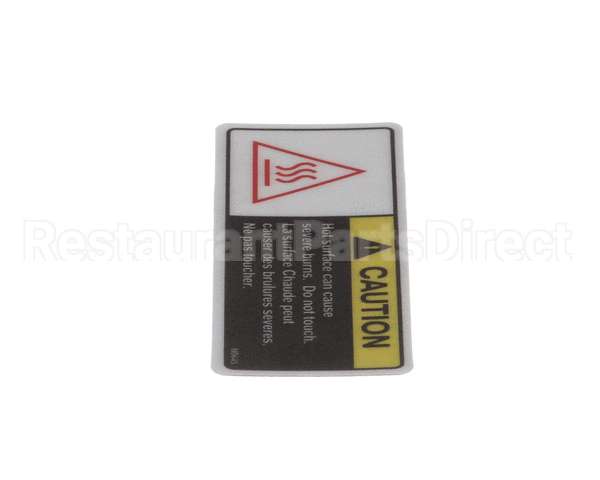 N0645 Bki Decal, Caution Hot With French