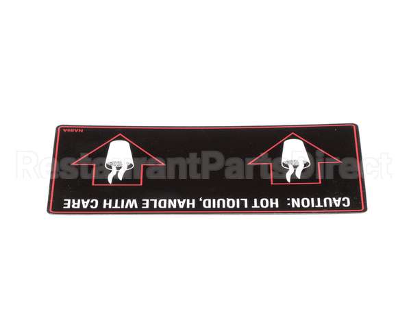 NA89AL Grindmaster Cecilware Label Hot Liquid-Gb2D/M/K