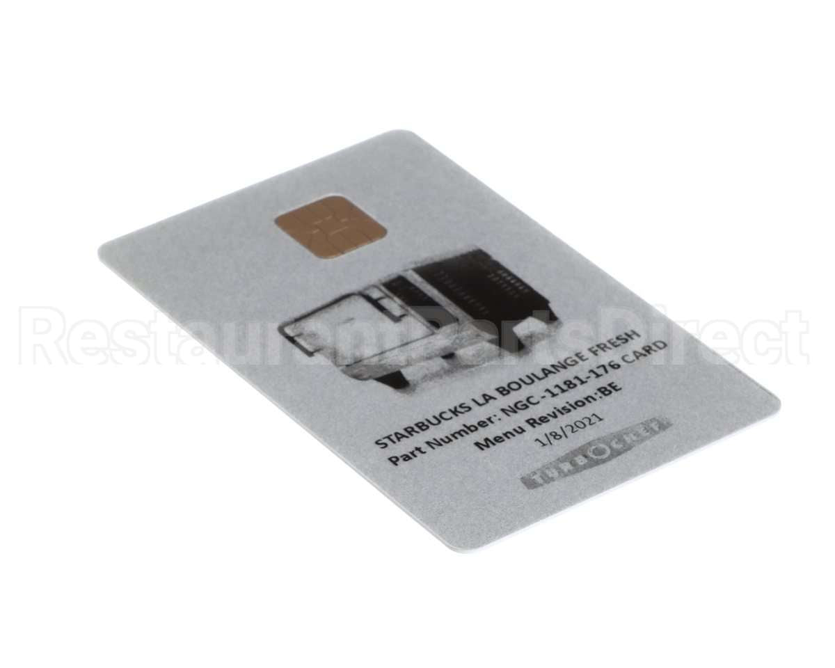NGC-1181-176CARD Turbochef Menu Card, Programmed, Ngc,