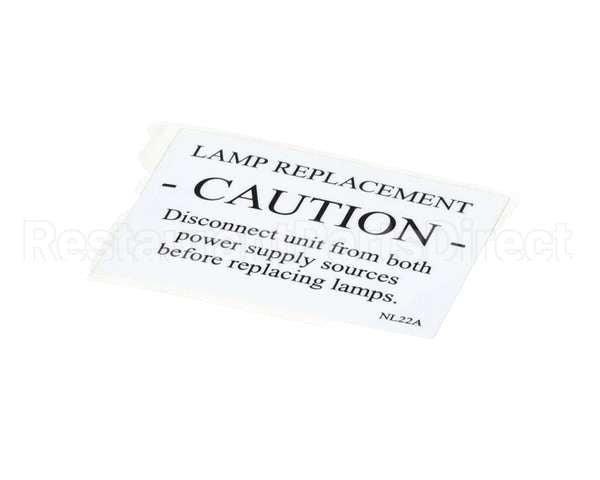 NL22AL Grindmaster Cecilware Label Caution (4) Gb8M