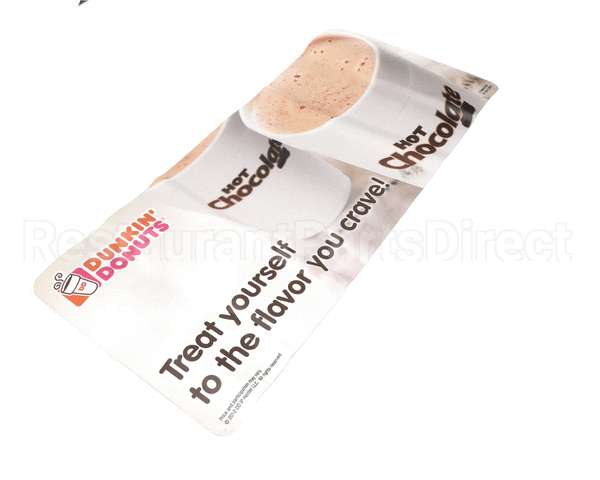 NS65AL Grindmaster Cecilware Label, Dunkin Upper Door