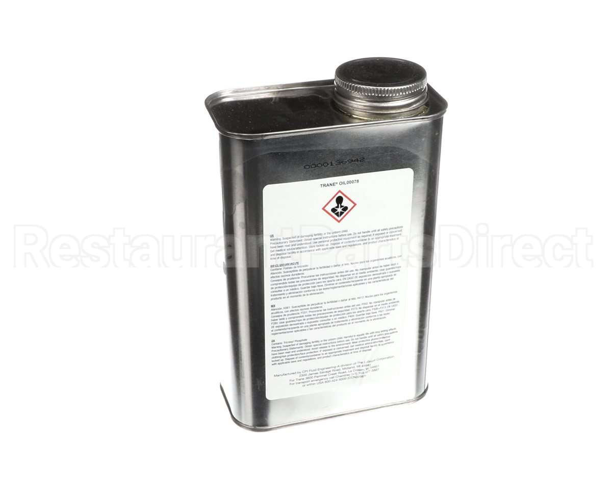 OIL00078 Trane Oil; Refrigeration Lubricant, Poe, Rl32H
