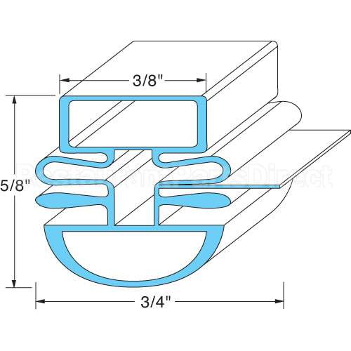 P2R3300200 Compatible Turbo Air Door Gasket - 27" X 62"