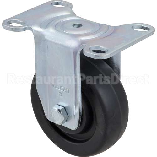 RBMD3600L5 Compatible Rubbermaid Caster, Plate(3"Od, Rigid, Gray)