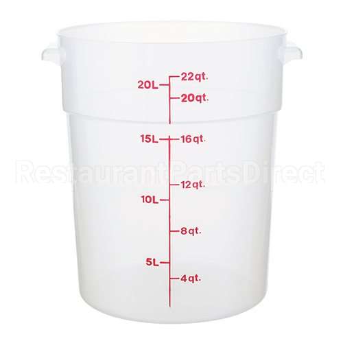 RFS22PP-190 Compatible Midwest Appliance Parts Container Soft Rd 22Qt Semi-Clr